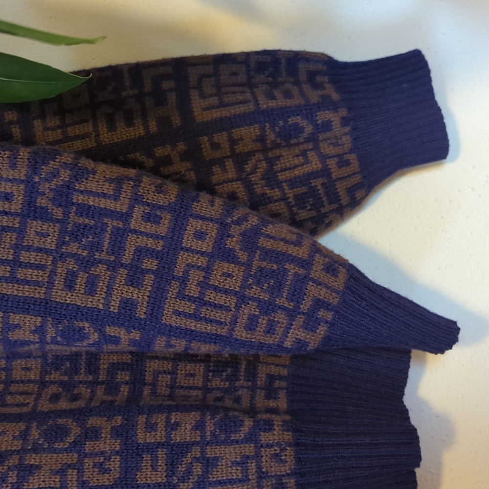 Boundary Waters | Vintage | Wool Blend Graphic Grandpa Sweater - Picture 5 of 9
